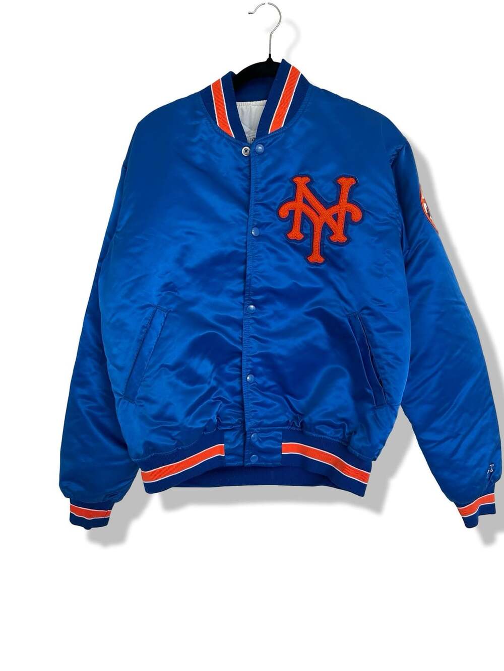 Vintage 90s/80s Starter New York Mets Satin Bomber Jacket size L